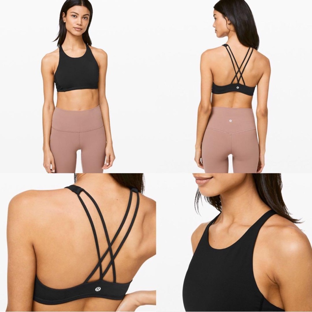 Lululemon Free To Be Bra High Neck *Light Support A/B cup - Black